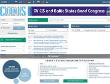 Tablet Screenshot of cbonds.com